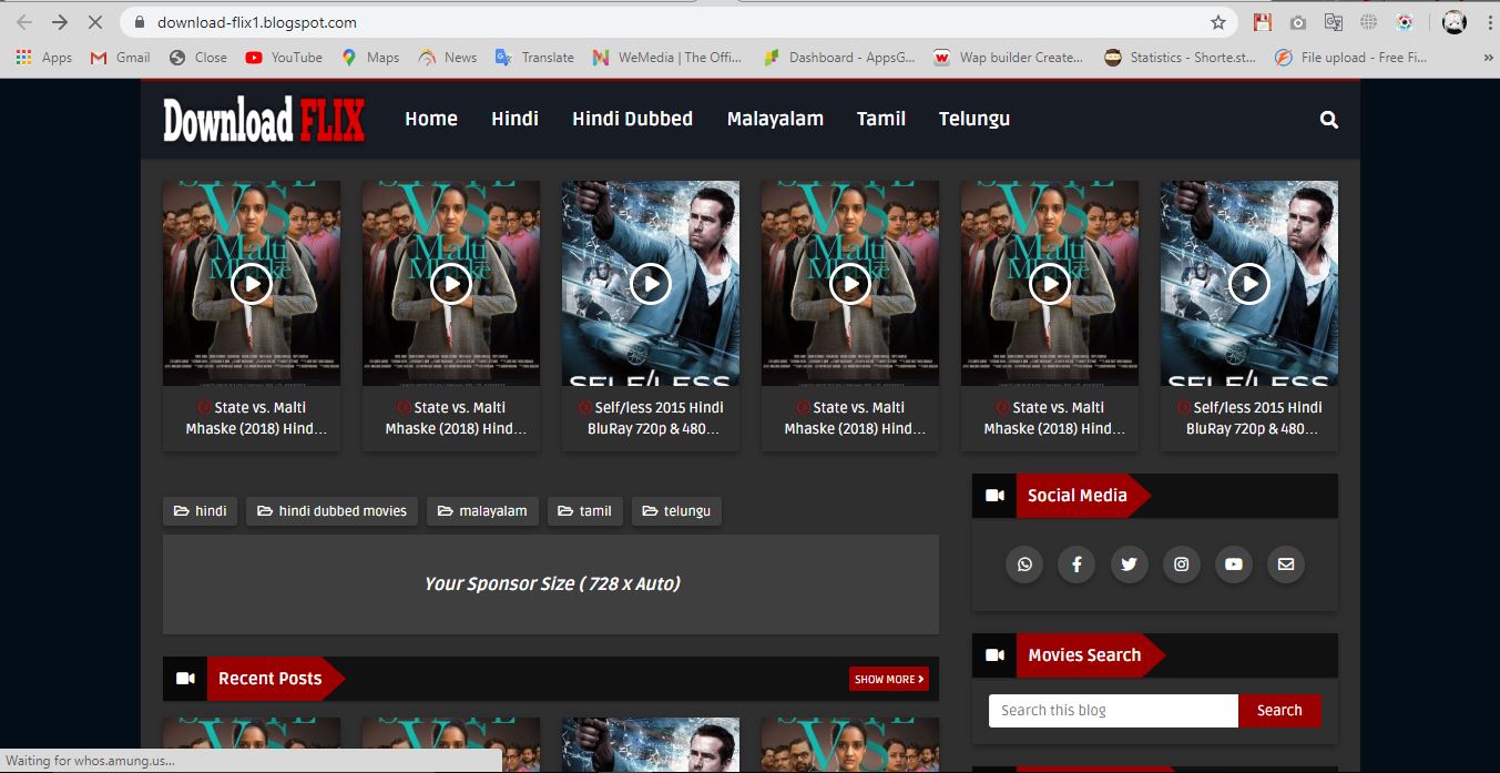 Download FLIX Movies Downloading Theme BK Website Developer