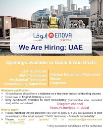 ENOVA Careers 2021 - ENOVA Facilities Management Latest Job Vacancies in Dubai
