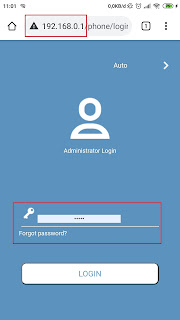 tampilan login localhost totolink