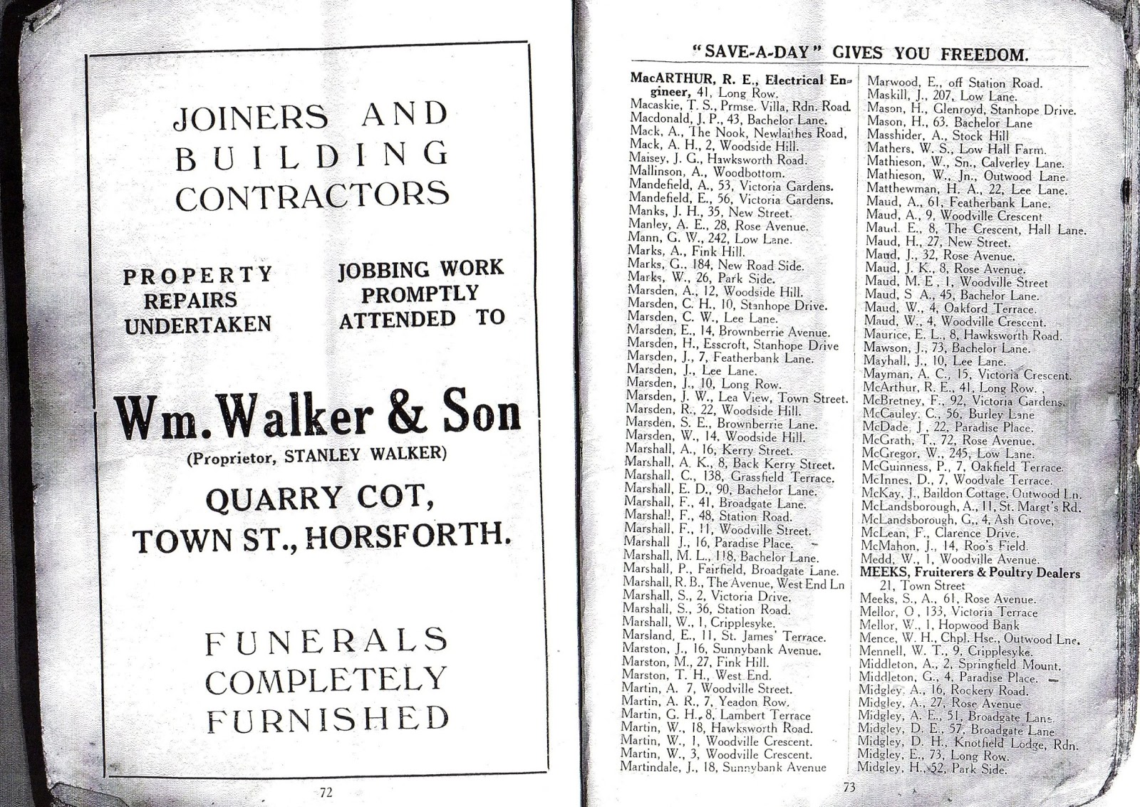 Horsforth Museum Horsforth Quarry Street, Builders and Printers