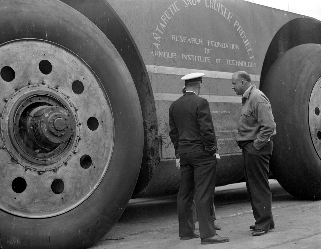 Just A Car Guy There Were Some Mighty Big Goodyears On Admiral Byrd S Antarctic Snow Cruiser In 1939