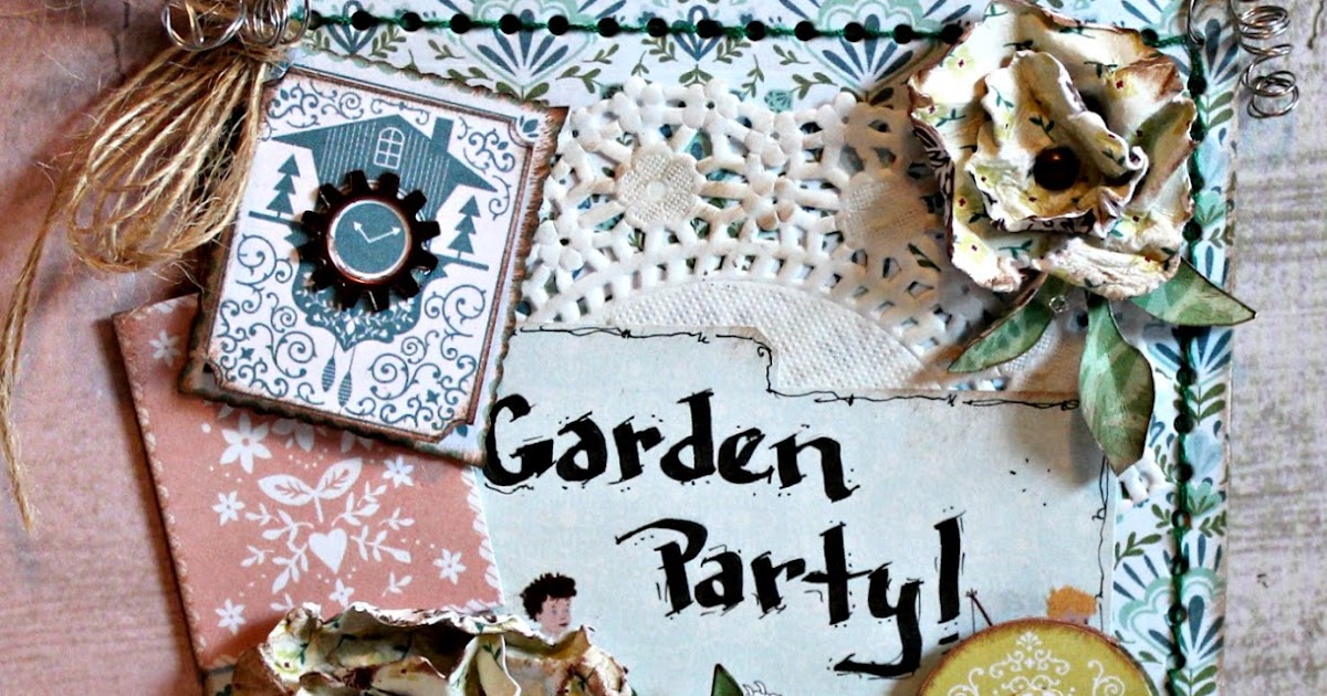 Pam Bray Designs A Girl with Flair Garden Party Invitation with