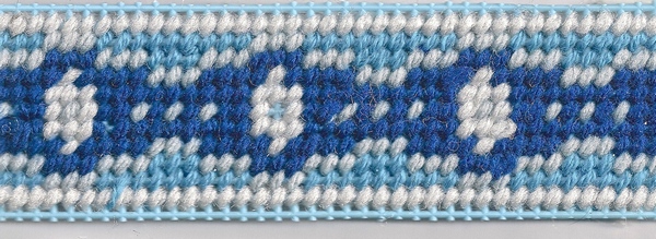 Geometric needlepoint border sample 1