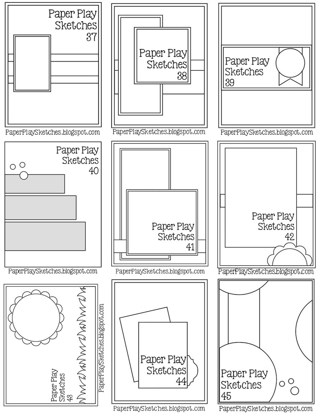 Printable Card Sketches With Measurements - Printable Word Searches