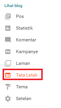 Menu Tata Letak