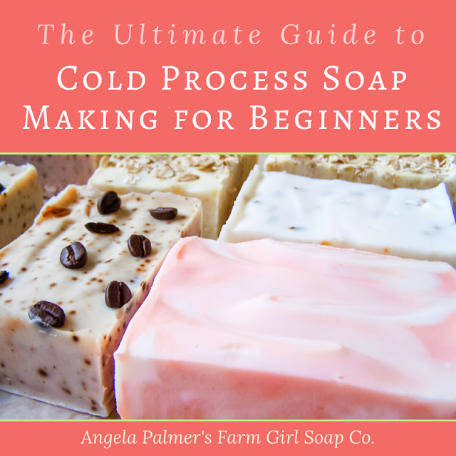 Learn how to make soap from scratch. This ultimate guide to cold process soap making for beginners will show you how. Everything you need to know to make soap from scratch for beginners. By Angela Palmer at Farm Girl Soap Co.