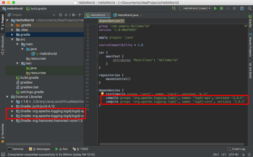 IntelliJ로 Gradle Java Project 생성부터 Runnable Jar 생성 까지 My Programming