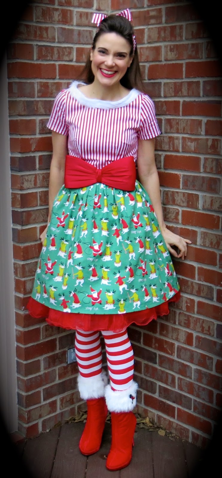 Cassie Stephens DIY A Candy Cane Christmas New Dress