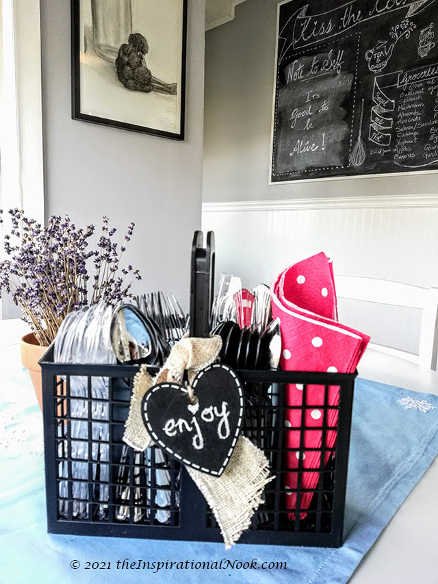 Old Dishwasher New Silverware Holder DIY Craft