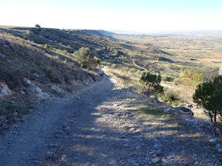 Corto tramo a pie a la salida de Guadalajara