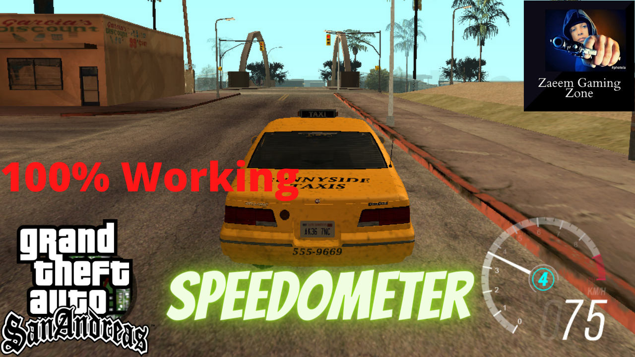 Speedometer mod for GTA San Andreas Zaeem Gaming Zone