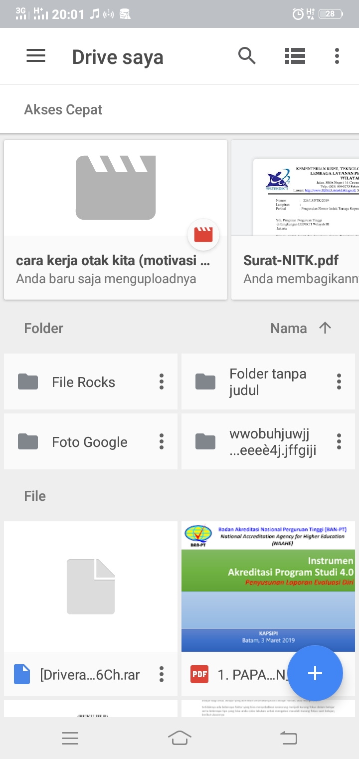 Cara mengumpulkan tugas di google drive