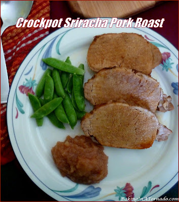 Crockpot Sriracha Pork Roast, sear the roast, whisk together the sauce and let it slow cook, it’s that easy. | Recipe developed by and pictures property of www.BakingInATornado.com | #recipe #dinner