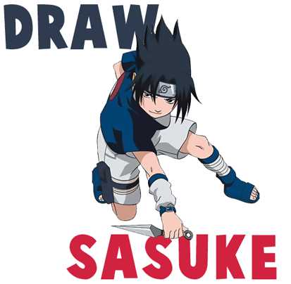 Cara menggambar Sasuke Uchiha dengan Mudah dan Sederhana