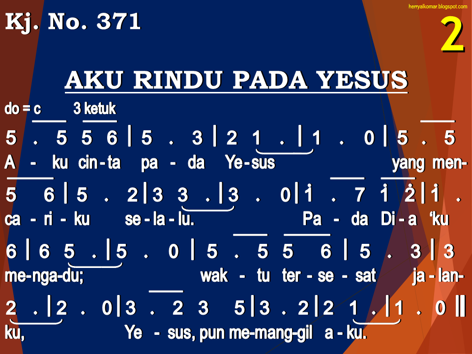 TouRoeroekan: Kidung Jemaat No. 371