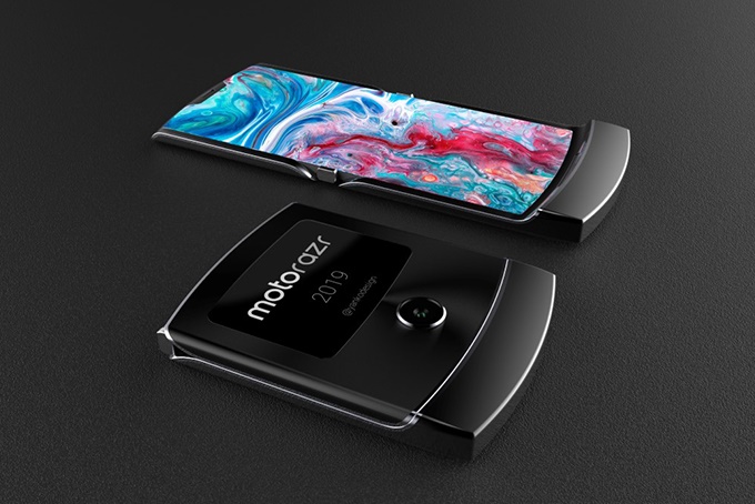 Tecnoneo: El smartphone moto-Razr 2019 muestra un rediseño actualizado