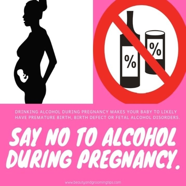 pregnant woman & no to drinks illustrations