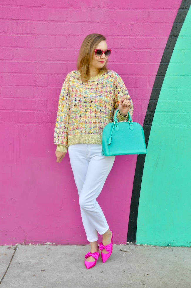 womens colorful sweater