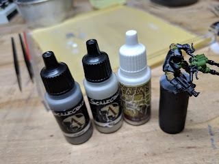 Leather highlighting Leather highlighting with the colours used