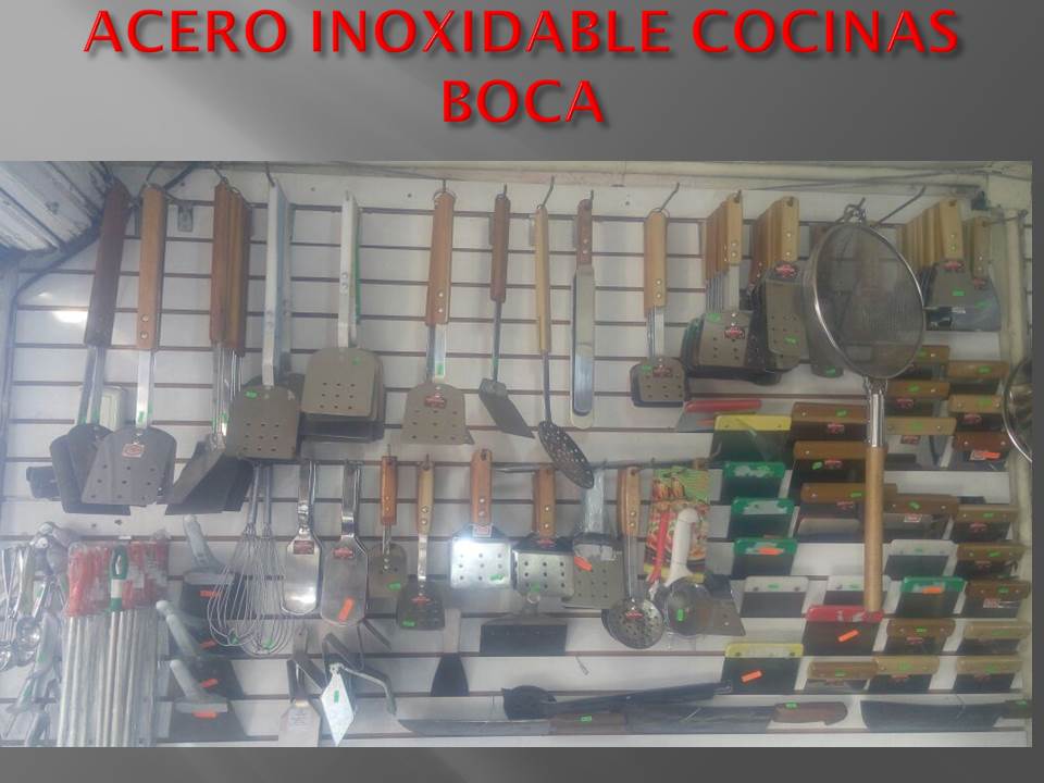 COCINAS INDUSTRIALES DE ACERO INOXIDABLE: UTENSILIOS
