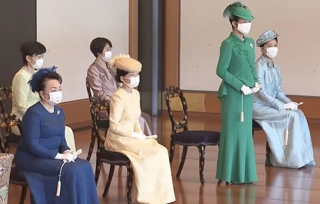Empress Masako, Crown Prince Akishino, Crown Princess Kiko, Princess Mako and Princess Kako