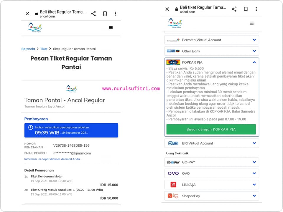 Cara Beli Tiket Ancol Online Nurul Sufitri Travel Lifestyle Blog