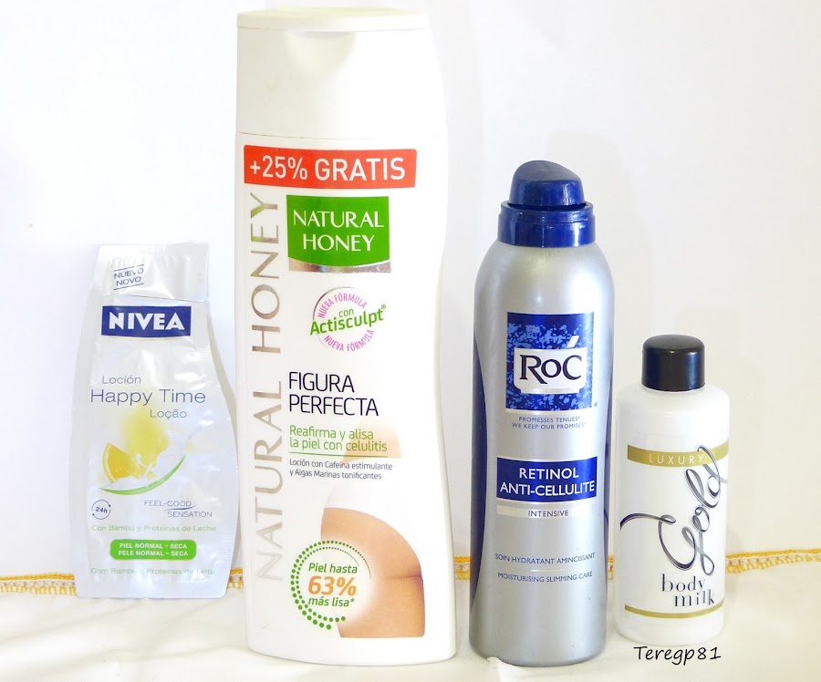 Nivea, natural honey, roc y mercadona