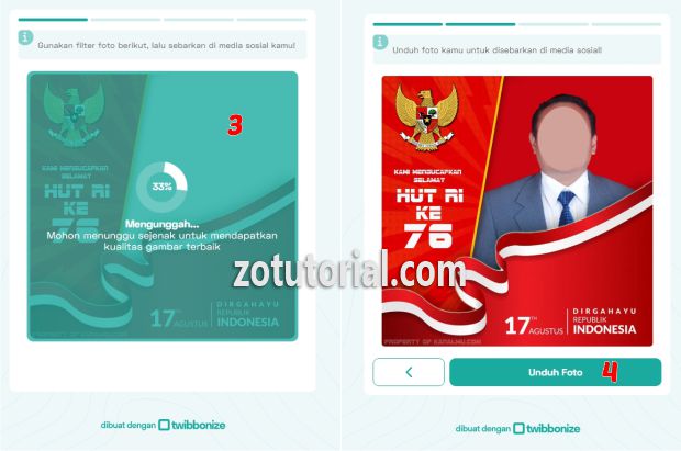 Tutorial Membuat Twibbon Online di HP Tanpa Aplikasi by zotutorial.com