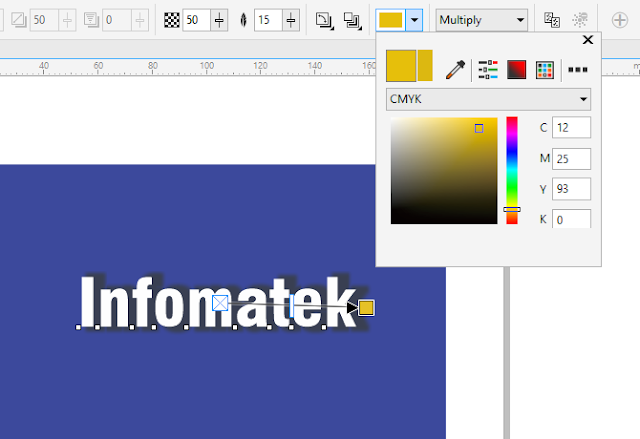 Membuat Efek Bayangan di CorelDraw