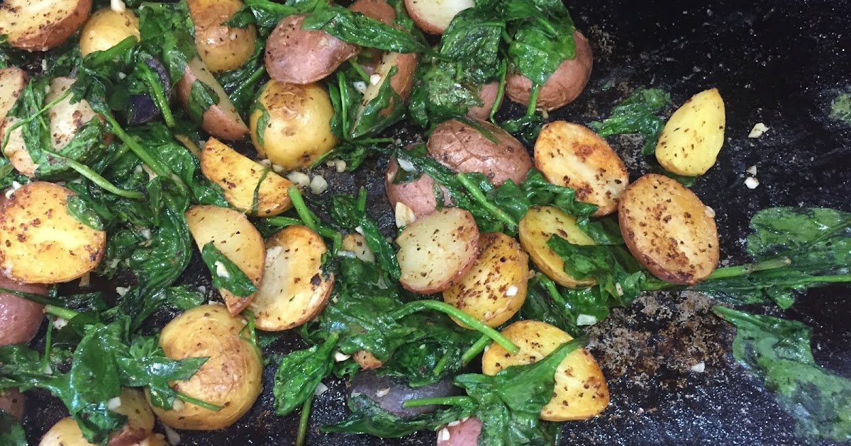 Al's Recipe Reviews: Roasted Potatoes and Spinach