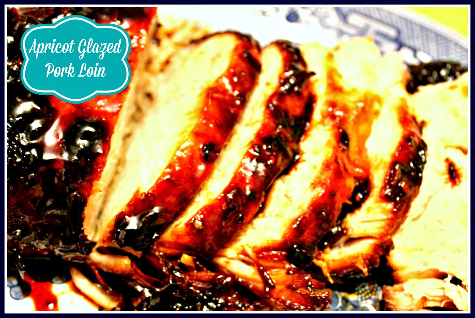 Sweet Tea and Cornbread Slow Cooker Apricot Glazed Pork Loin!