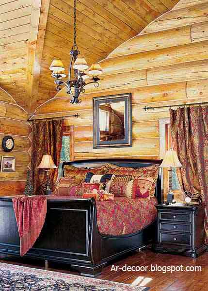 غرف نوم خشبية رائعه بمناسبة دخول فصل الشتاء - bedroom wooden designs