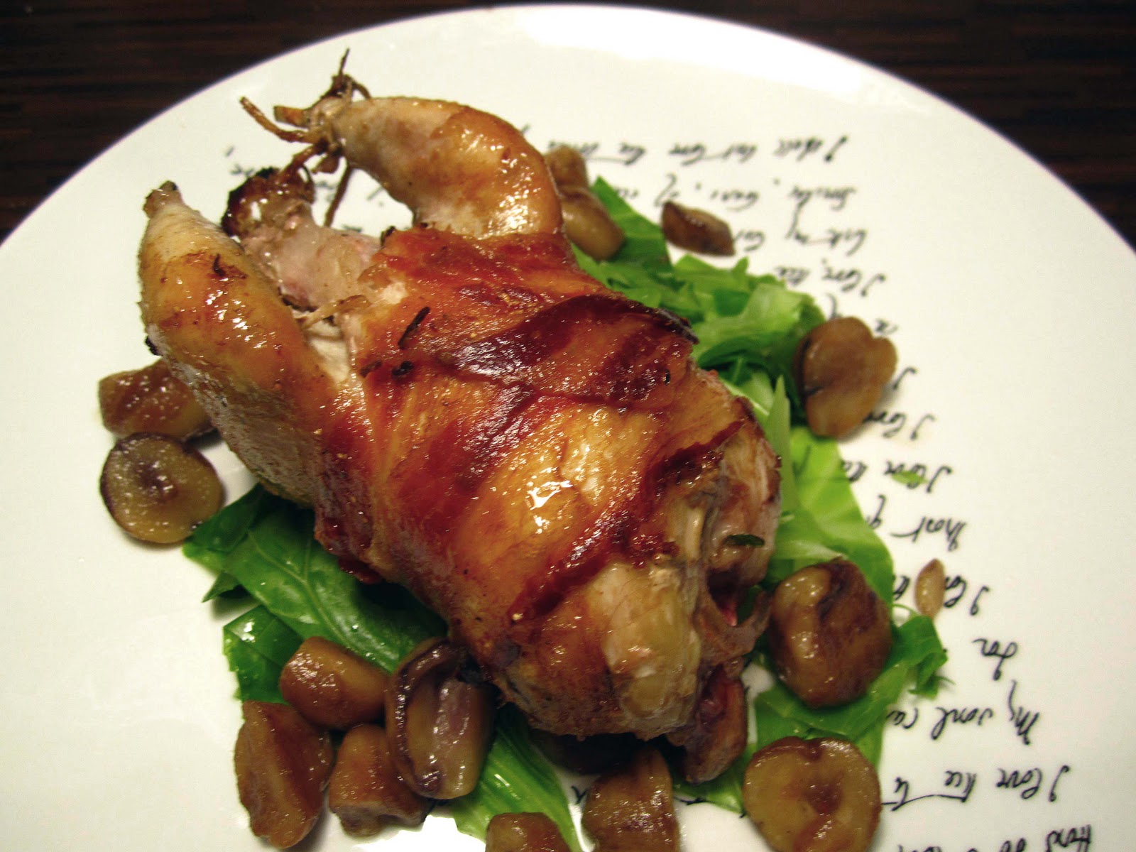 Roast RedLegged Partridge with Grapes and Chestnuts The Grazer