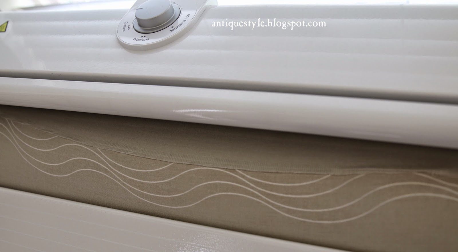 Antique Style Ironing Vintage Linen Napkins With A Miele Rotary Iron