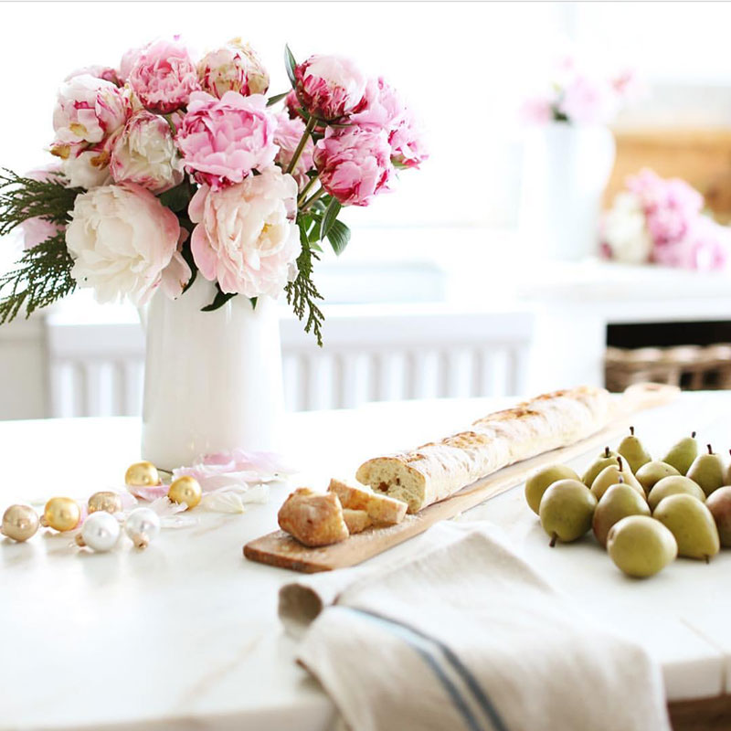 At Home | Pure Romance: Peonies & Carrara in a French Country Cottage