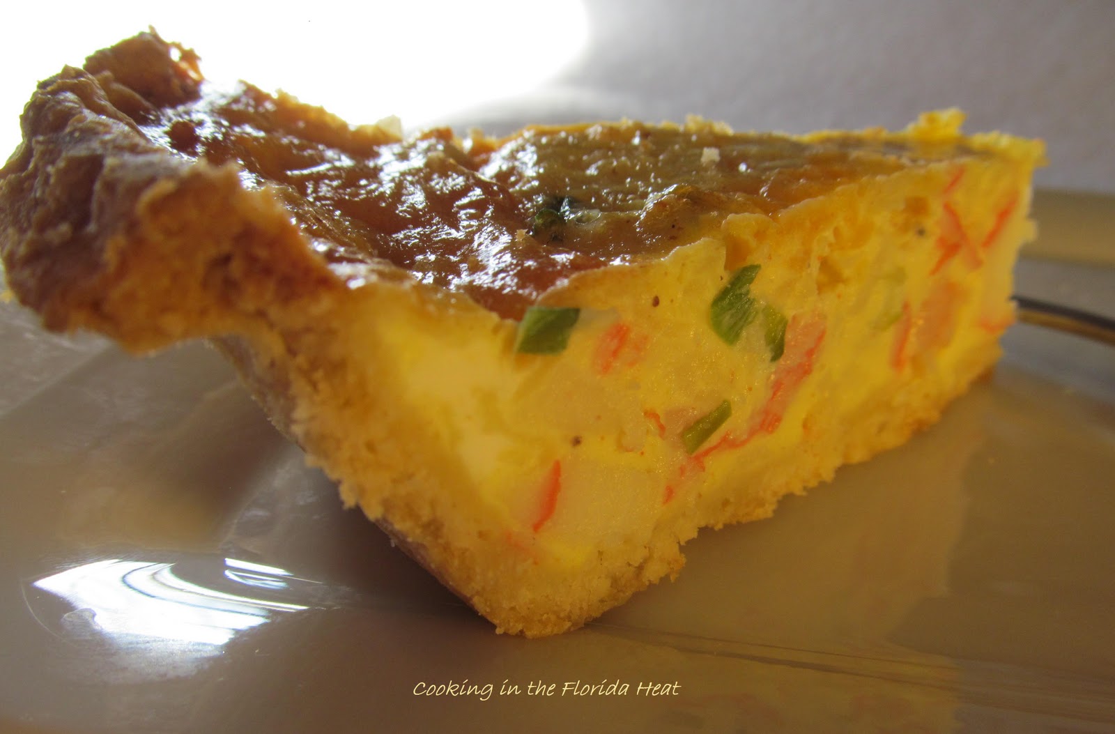 Cooking in the Florida Heat Seafood Quiche