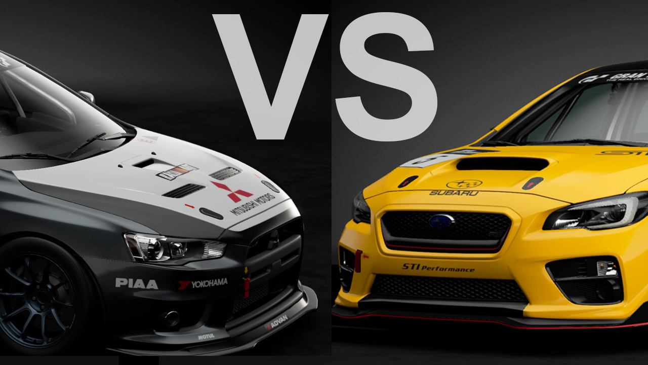 Mitsubishi Lancer Evolution Gr.4 VS Subaru WRX Gr.4 Nürburgring GP