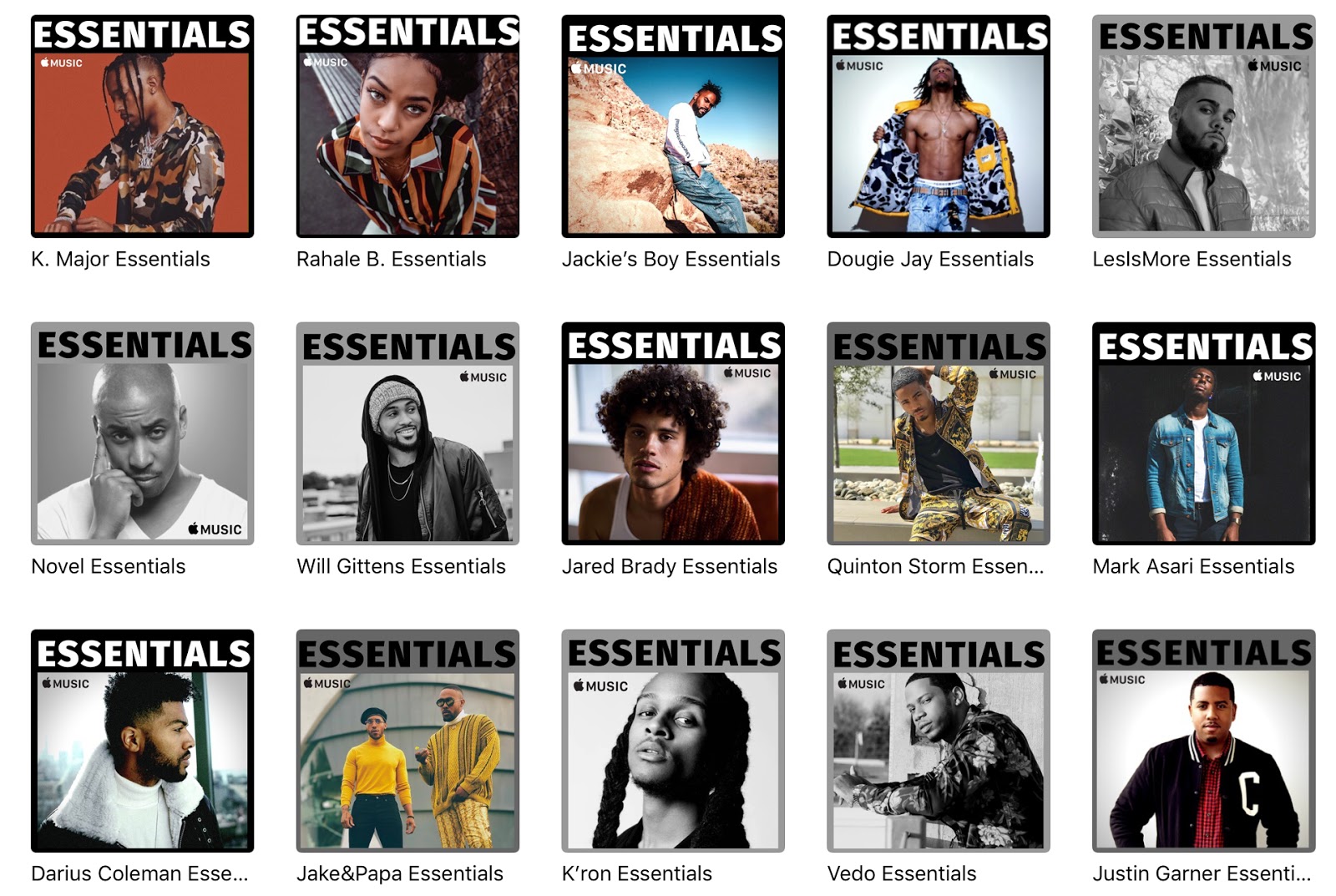 Apple Essentials Playlists PLAYRNB PLAY R&B