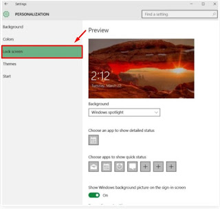 How to Stop Microsoft Ads on your Windows 10 Lock Screen Windows-10-Lock-screen-settingS-Window