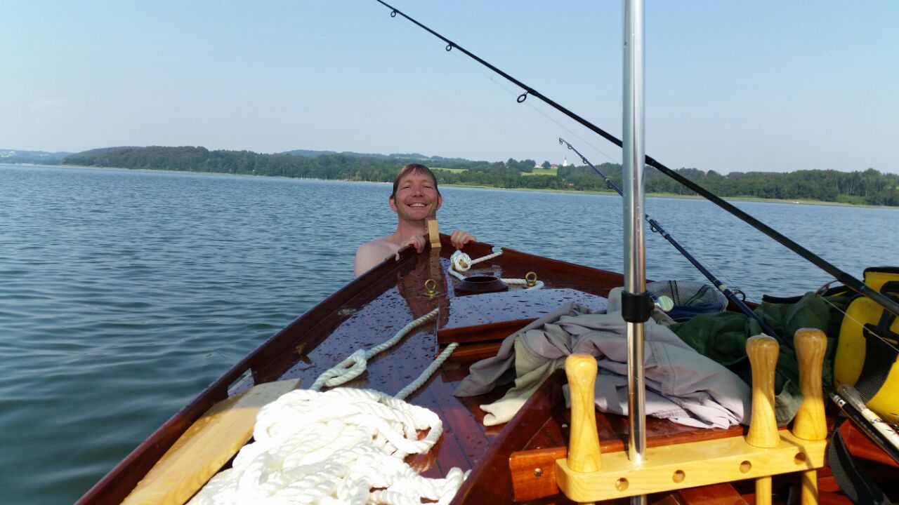 Building a 16' East Coast Melonseed Skiff The Big Day I oars only