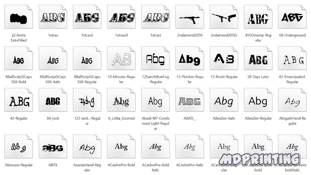 Kumpulan Situs Penyedia Font Gratis Untuk Percetakan