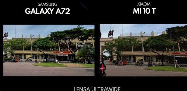 hasil kamera Samsung Galaxy A72 VS Xiaomi Mi 10T