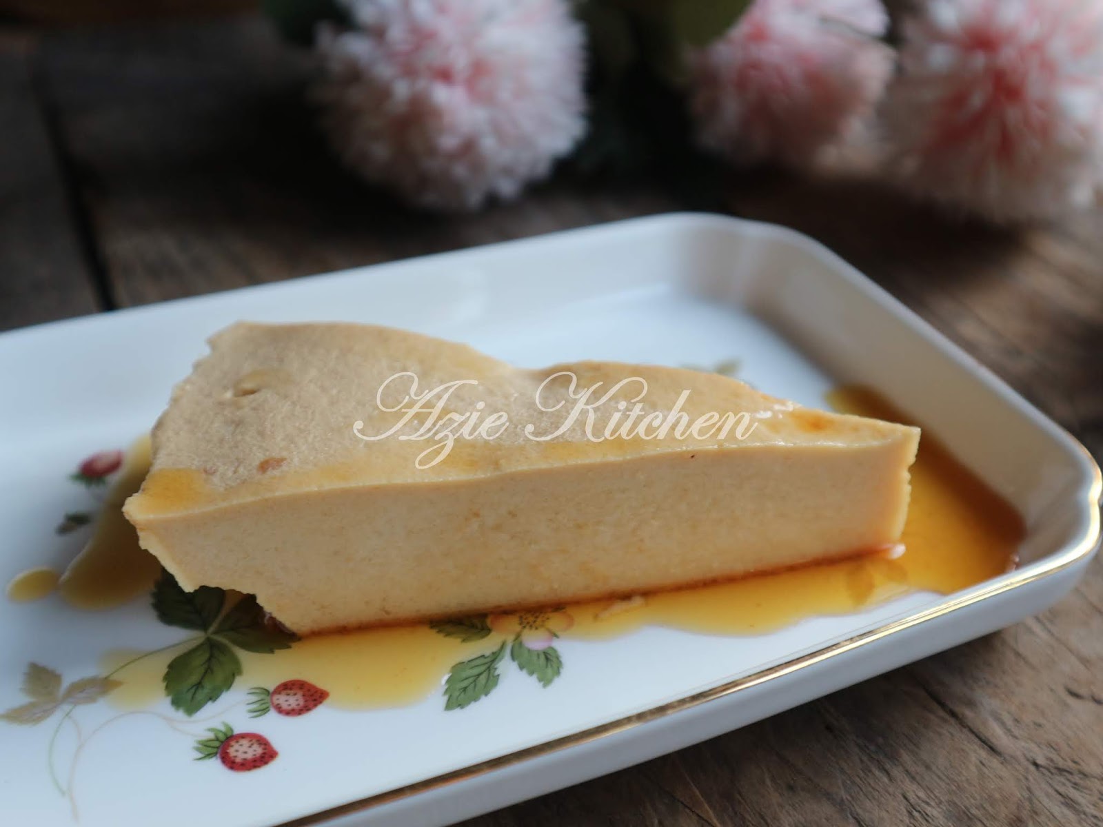 Puding Roti Karamel - Azie Kitchen