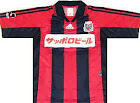 北海道コンサドーレ札幌 1999-2000 ユニフォーム-adidas-ホーム-赤・黒