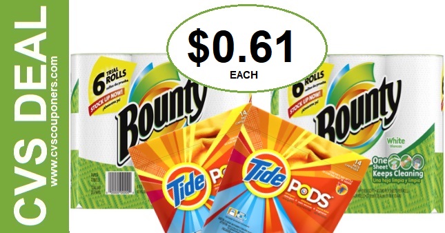 CVS Bounty P&G Deal $0.61 12-29-1-4 CVS Bounty P&G Deal $0.61 12-29-1-4