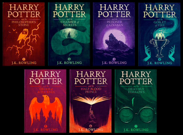 Harry Potter 1 à 7 couvertures