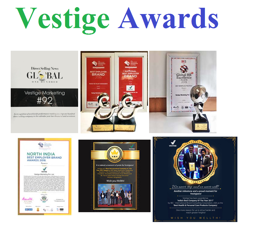 Vestige Awards and Certificates 2019 Vestige Certificate List