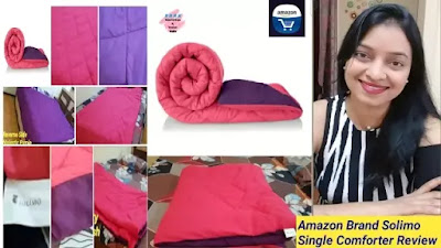 amazon brand solimo single comforter review, comforter online, comforter amazon india