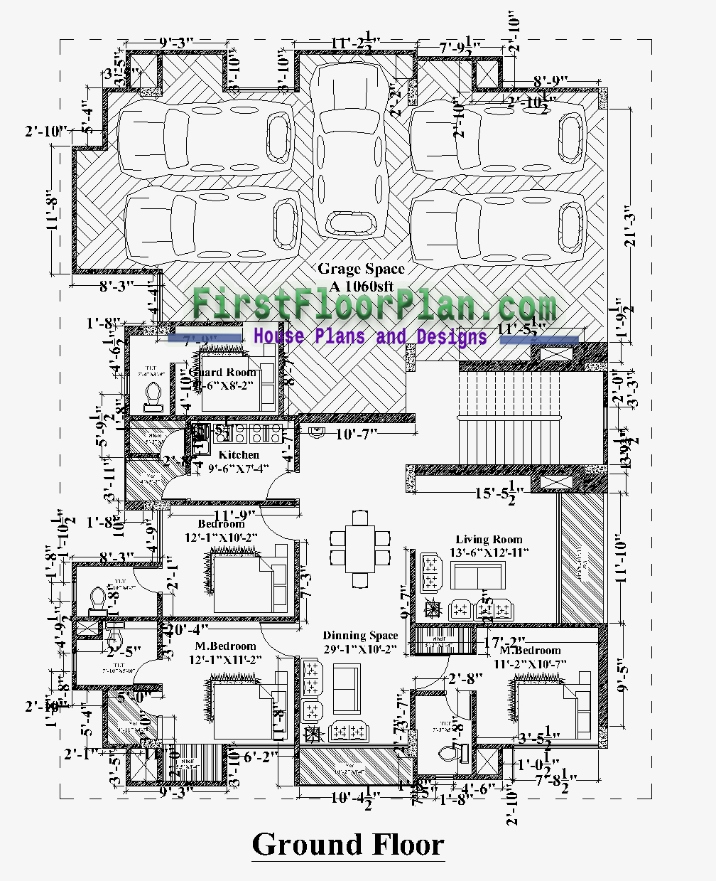 apartment plan with dimensions