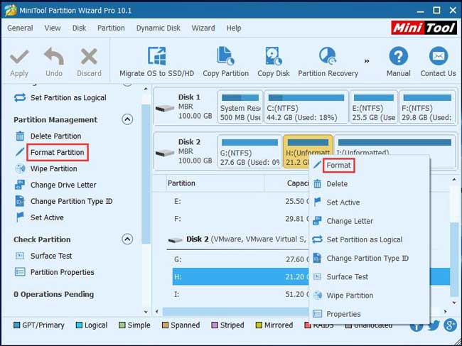 cara merubah format file system RAW menjadi ntfs